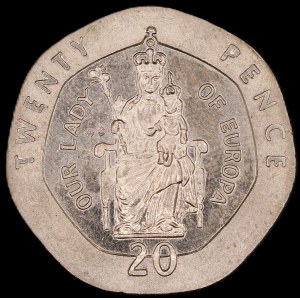 Gibraltar. 20 Pence 1988