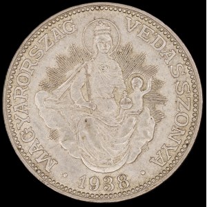 Hungary. 2 Pengo 1938 Silver
