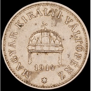Hungary. 20 Filler 1914