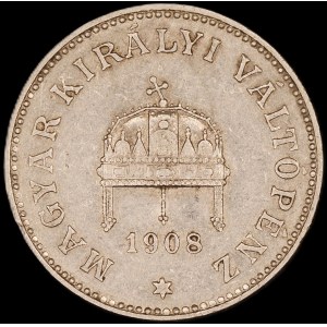 Hungary. 20 Filler 1908