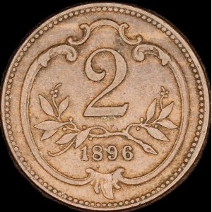 Austria. 2 Heller 1896