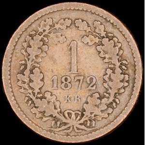 Hungary. 1 Kreuzer 1872 KB