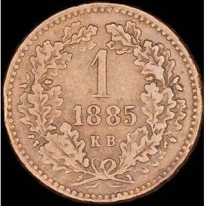 Hungary. 1 Kreuzer 1885 KB