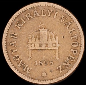 Hungary. 2 Filler 1898