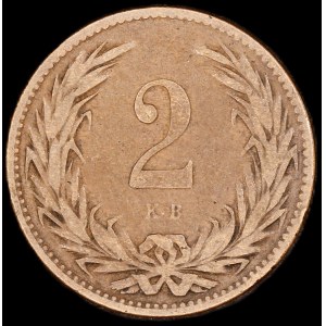 Hungary. 2 Filler 1898