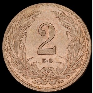 Hungary. 2 Filler 1908