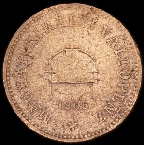 Hungary. 2 Filler 1905