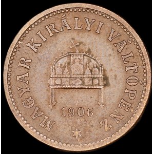 Hungary. 2 Filler 1906