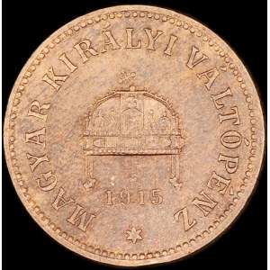 Hungary. 2 Filler 1915