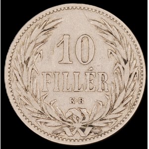 Hungary. 10 Filler 1893