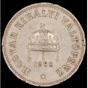 Hungary. 10 Filler 1908
