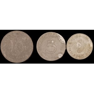 Germany. Third Reich Set 1 5 10 Reichspfennig 1940-1945