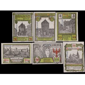 Poland. Złotoryja 25 50 75 Fenigow 2 x 1 Marek 1 x 2 Marki 1921