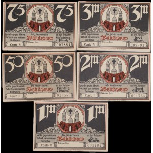 Poland. Bytów 50 75 Fenigow 1 2 3 Marki 1921