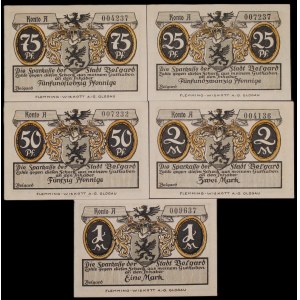 Poland. Białogarda 25 50 75 Fenigow 1 & 2 Marki 1921