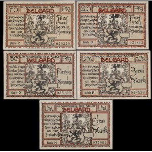 Pologne. Białogarda 25 50 75 Fenigow 1 &amp; 2 Marki 1921