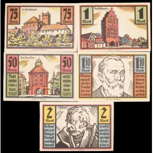 Poland. Słupsk 50 75 Fenigow 1 1,50 & 2 Marki 1921