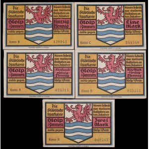Poland. Słupsk 50 75 Fenigow 1 1,50 & 2 Marki 1921