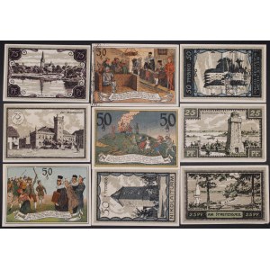 Poland. Szczecinek 2 x 25, 5 x 50, 2 x 75 Fenigow 1921