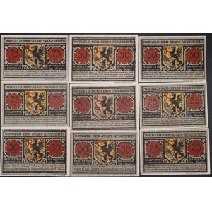 Poland. Szczecinek 2 x 25, 5 x 50, 2 x 75 Fenigow 1921