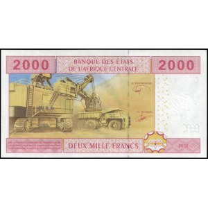Chad. 2000 Francs 2002