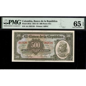 Colombia. 500 Pesos 1953