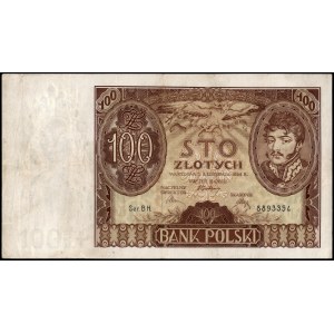 Polska. 100 Złotych 1934 Seria BH