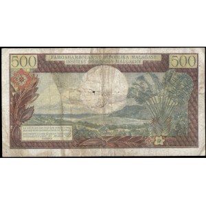 Madagascar. 500 Francs 1964