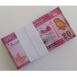 Sri Lanka. 20 Rupees 2019 Bundle x 100