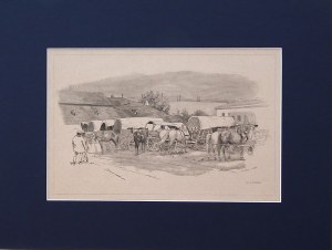 Antoni Piotrowski (1853 - 1924), Na popasie,1884