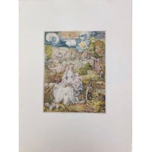 Albrecht Dürer (1471-1528), Marie parmi une multitude d'animaux, 1512