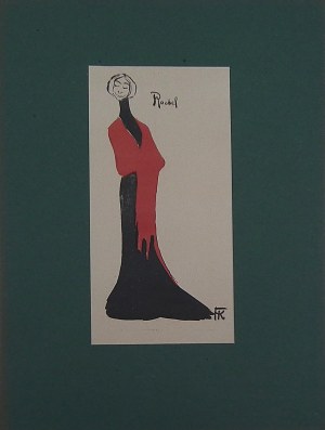 Karol Frycz (1877-1963), Helena Sulima jako Rachel w sztuce Stanisława Wyspiańskiego 