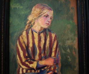 Jacek Malczewski(1854 Radm-1929 Kraków),Studium portretowe dziewczynki,1920