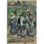 Konstantin A.Korovin(1861Moskwa-1939Paryż),Portret Fiodora Szalapina z dwoma kobietami,1924