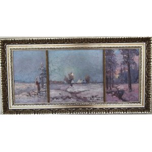 A.Bulgakowski,Rural landscape(winter triptych)
