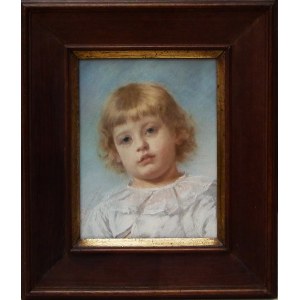 Kazimierz Pochwalski(1855 Kraków-1940 Kraków),Portret dziecka,1890