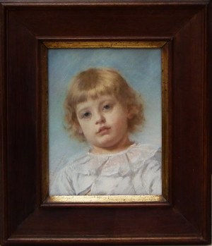Kazimierz Pochwalski(1855 Kraków-1940 Kraków),Portret dziecka,1890