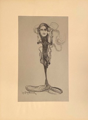 Witold Wojtkiewicz (1879 - 1909), Jadwiga Mrozowska jako Psyche w sztuce Jerzego Żuławskiego Eros i Psyche, 1904