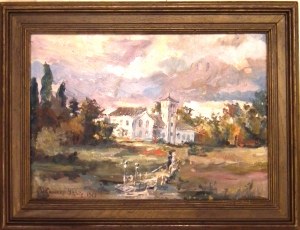 Kazimierz Lasocki(1871 Gąbin-1952 Warszawa),Dwór w Skłótach,1923