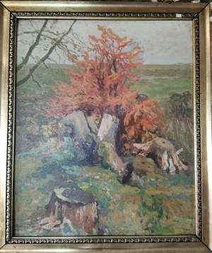 Iwan Trusz(1869 Wysocko-1940 Lwów),Pejzaż z karpami,1929