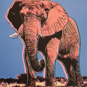 Andy Warhol(1928-1087),Słoń indyjski(Asia Elephant),z cyklu 