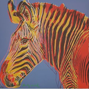 Andy Warhol(1928-1987),Zebra Grevy'ego,z cyklu Zagrożone gatunki,1983