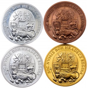 Czech Republic, Set of 4 Medals 400th Anniversary of the Reign of Frederick V of the Palatinate 2020