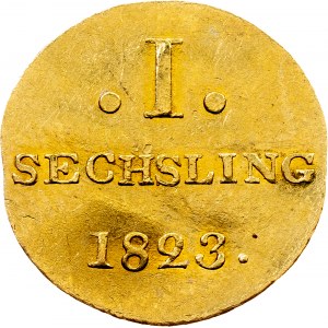 Hamburg, 1/3 Dukat 1823