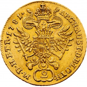 Joseph II., 2 Dukat 1781, E, Karlsburg