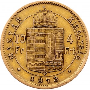 Francesco Giuseppe I, 4 fiorini 1873, KB, Kremnitz