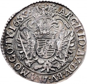 Ferdinand III., 1/4 Thaler 1655, KB, Kremnitz