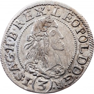 Leopold I., 3 Kreuzer 1666, KB, Kremnitz