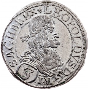Leopold I., 3 Kreuzer 1669, Vienna