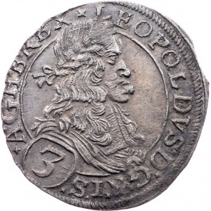 Leopold I., 3 Kreuzer 1669, Vienna